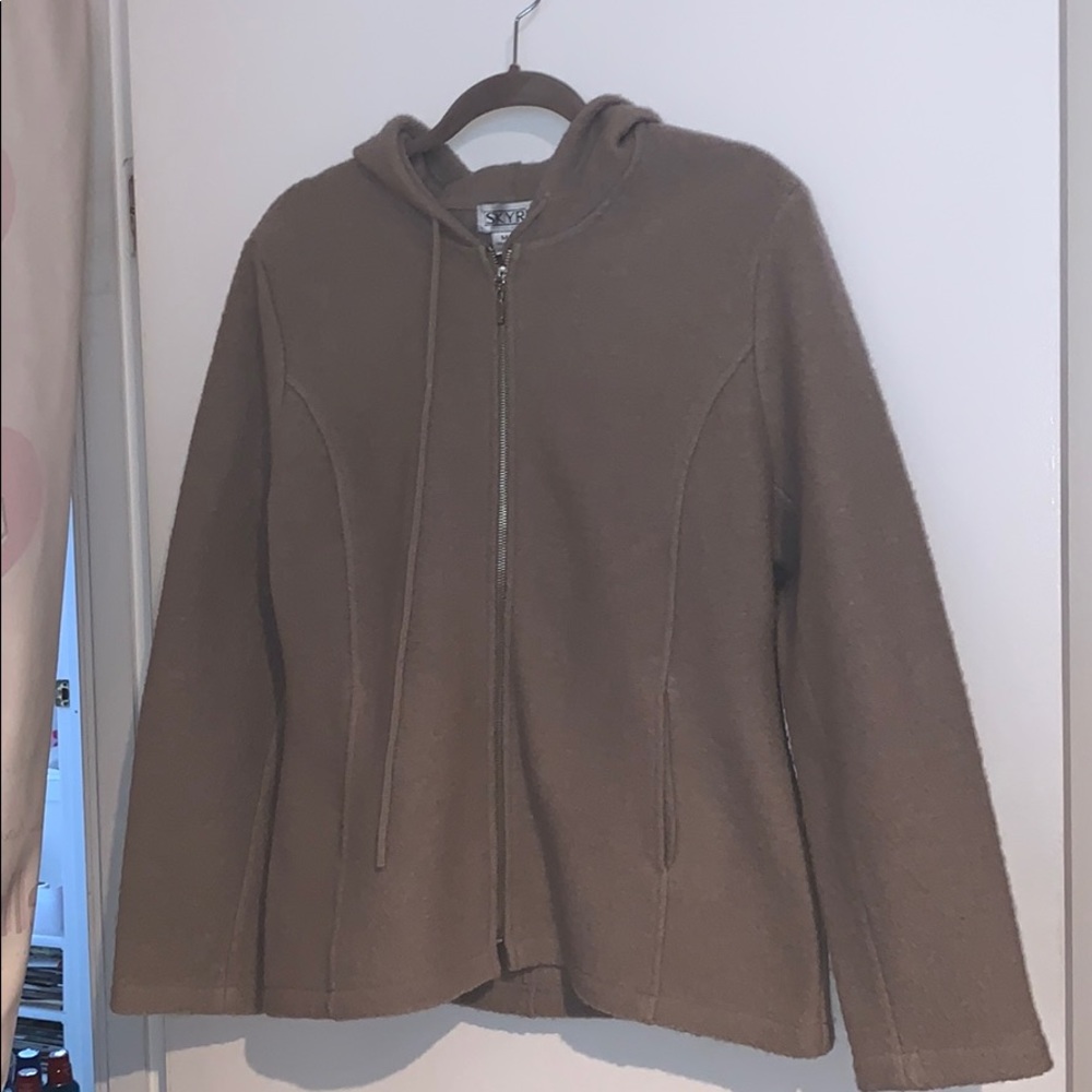 SKYR hooded wool jacket